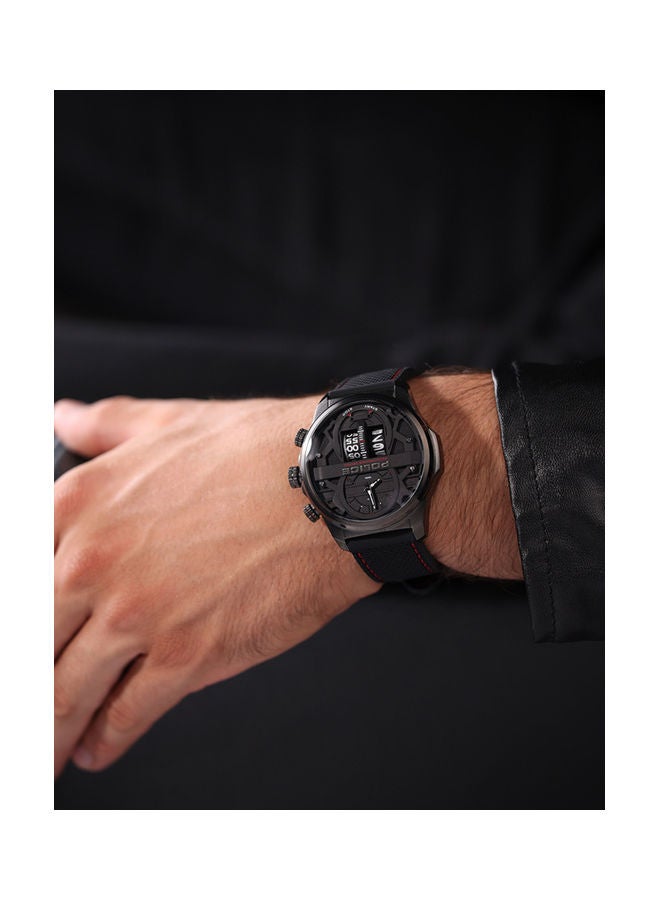 بوليس ساعة يد انالوج دائرية الشكل من السيليكون PEWJM0006505 - 44 ملم - Image 5