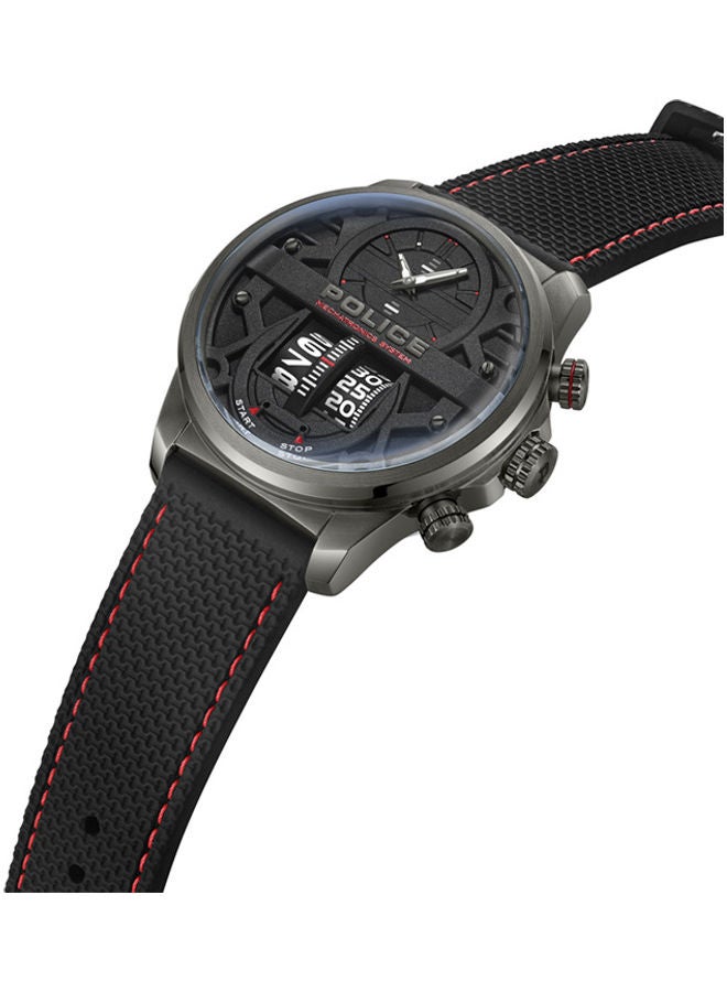 بوليس ساعة يد انالوج دائرية الشكل من السيليكون PEWJM0006505 - 44 ملم - Image 2