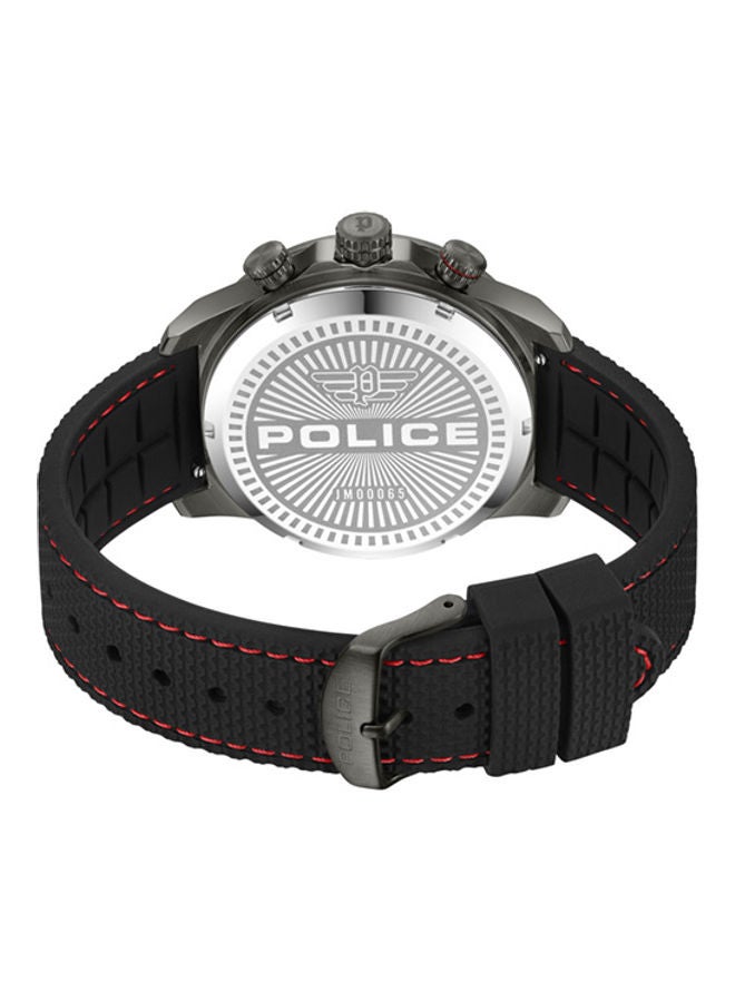 بوليس ساعة يد انالوج دائرية الشكل من السيليكون PEWJM0006505 - 44 ملم - Image 4
