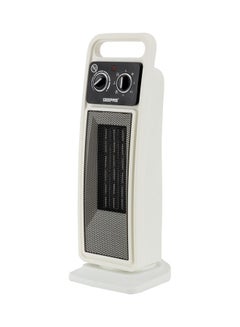 GEEPAS Fan Heater Ceramic Heating Element overheat Protection safety tip over Switch  adjustable Thermostat Indicator Light 1500.0 W GRH28530 white  - Image 1