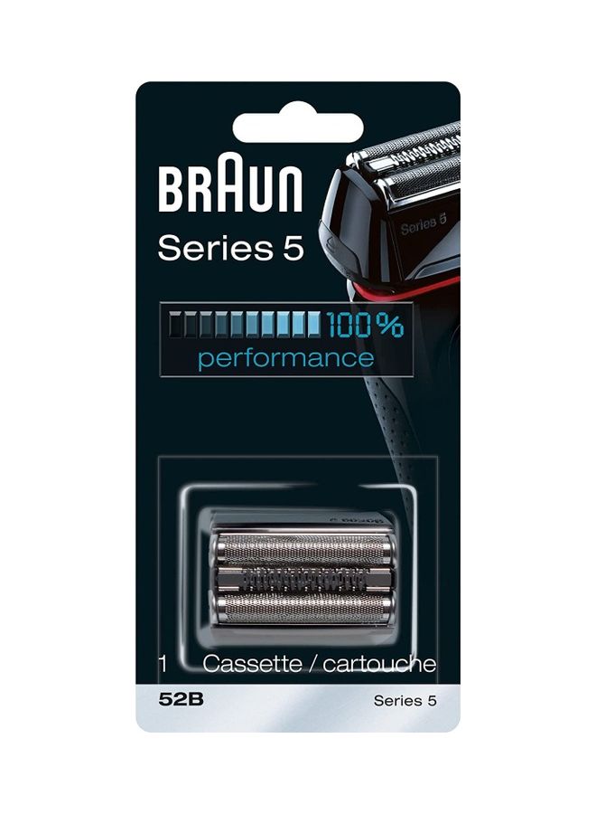 BRAUN Series 5 52B Electric Shaver Head Replacement Cassette Black - Image 1
