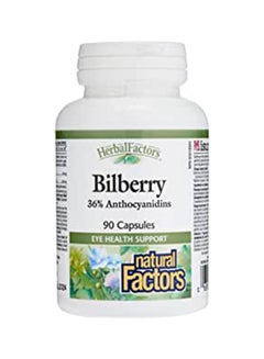 natural Factors Bilberry 60 Capsules  - Image 1
