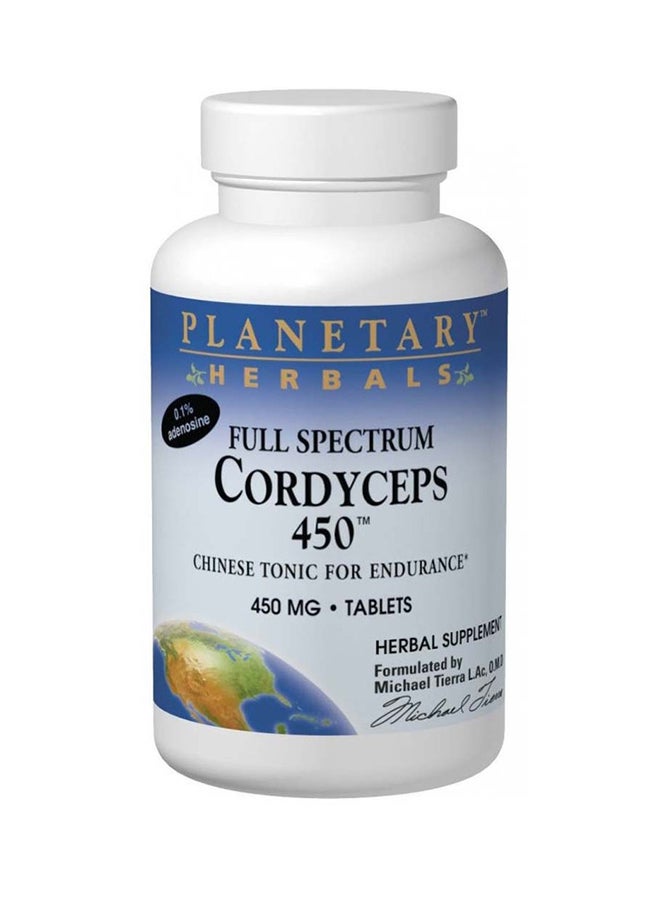 PLANETARY HERBALS - Full Spectrum Cordyceps - 60 Tablets - Image 1
