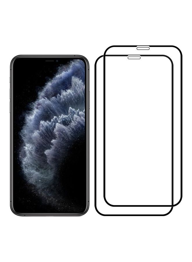 MARGOUN 2-Pack for iPhone 11 Pro Screen Protector Ceramic Film Anti Scratch Shatterproof Glass 12D Edge to Edge Full Coverage Clear/Black - Image 5