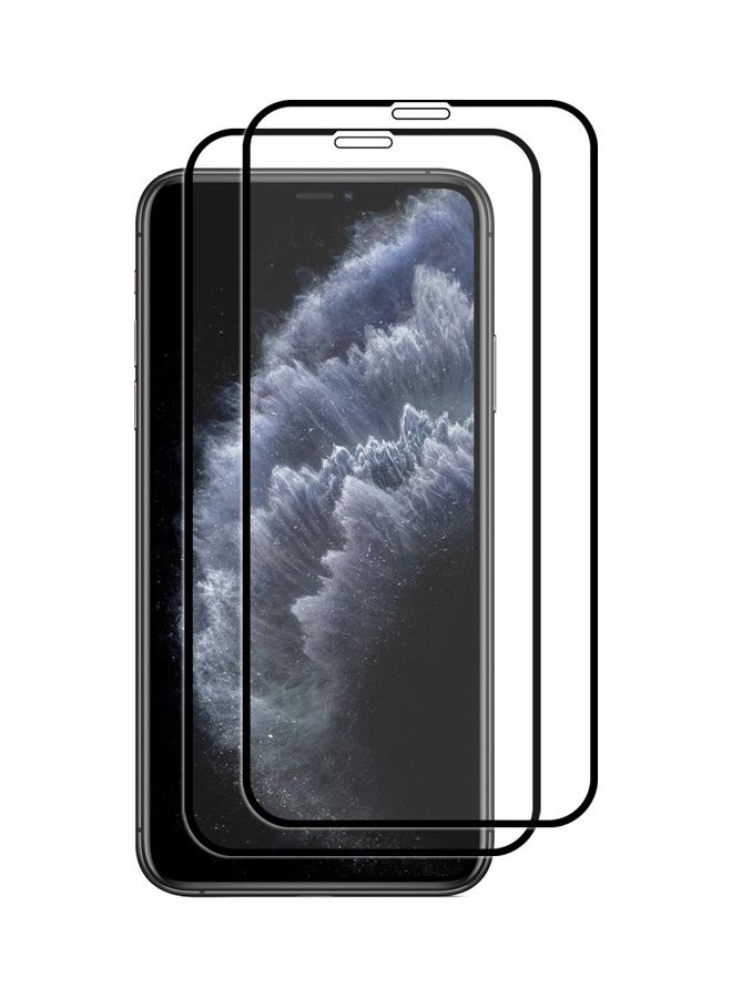 MARGOUN 2-Pack for iPhone 11 Pro Screen Protector Ceramic Film Anti Scratch Shatterproof Glass 12D Edge to Edge Full Coverage Clear/Black - Image 4