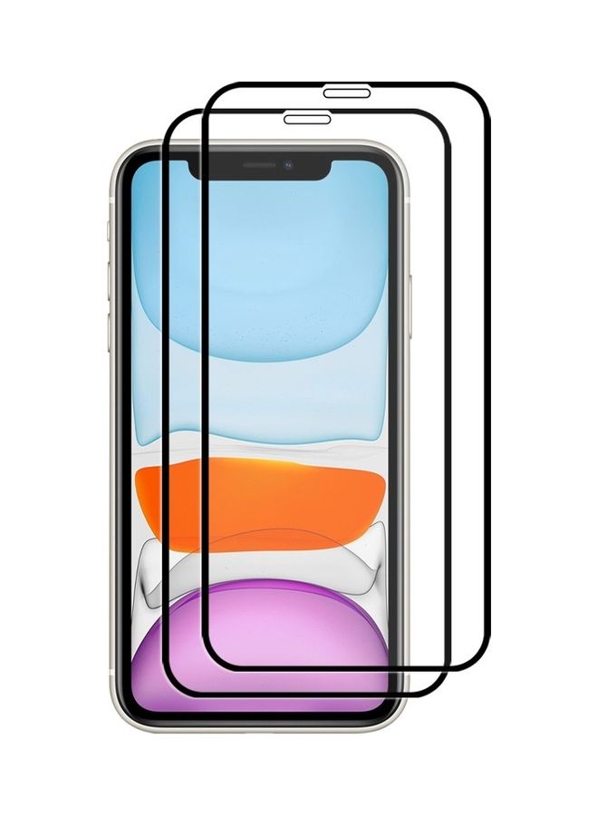 MARGOUN 2-Pack for iPhone 11 Screen Protector Ceramic Film Anti Scratch Shatterproof Glass 12D Edge to Edge Full Coverage Clear/Black - Image 4