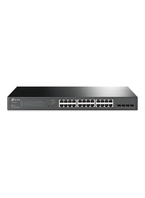 JetStream 28Port Gigabit Smart Switch with 24Port PoE+ Black