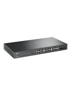 TP-LINK JetStream 28Port Gigabit Smart Switch with 24Port PoE+ Black  - Image 2