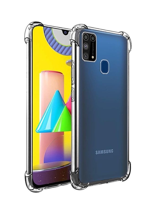 MARGOUN Samsung Galaxy M31 Case Clear Soft TPU PC Shock Absorption Airbag Bumper Corner Anti-Fall Flexible Transparent Back Cover 6.4 inch Clear - Image 1