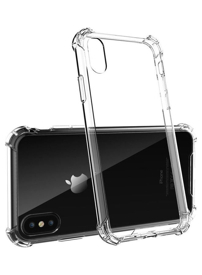 MARGOUN iPhone XS Max Case Clear Soft TPU PC Shock Absorption Airbag Bumper Corner Anti-Fall Flexible Transparent Back Cover 6.5 inch Clear - Image 2
