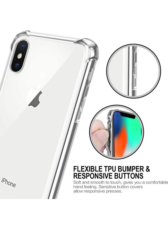 MARGOUN iPhone XS Max Case Clear Soft TPU PC Shock Absorption Airbag Bumper Corner Anti-Fall Flexible Transparent Back Cover 6.5 inch Clear - Image 5