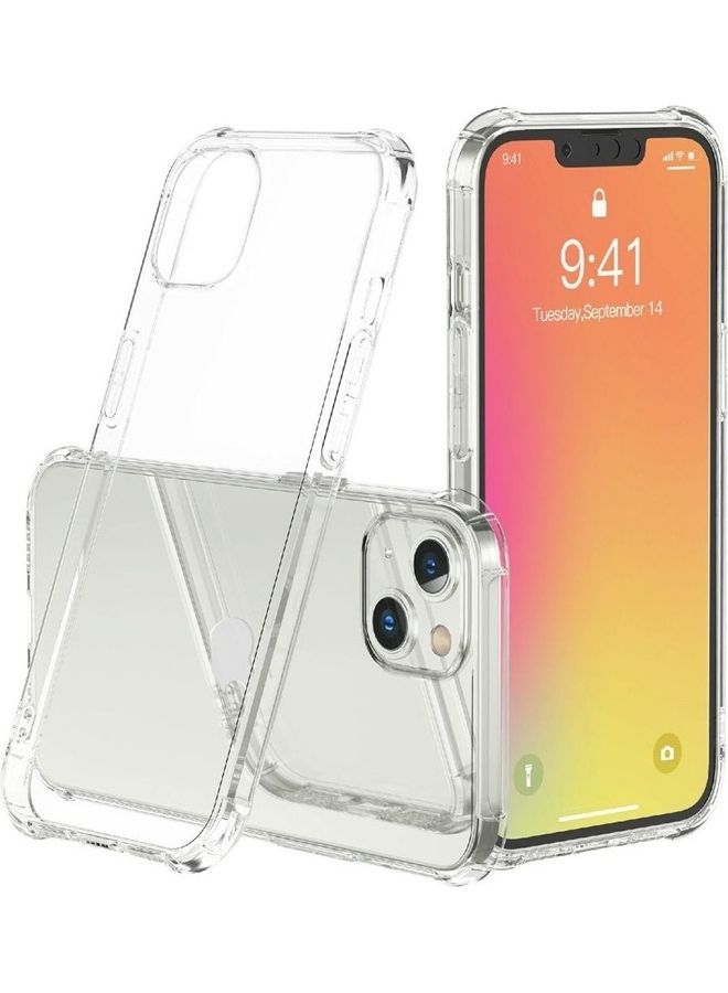 MARGOUN iPhone 13 Case Clear Soft TPU PC Shock Absorption Airbag Bumper Corner Anti-Fall Flexible Transparent Back Cover 6.1 inch Clear - Image 5
