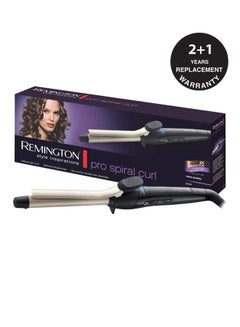 Pro Spiral Tong Hair Curler Black/Silver