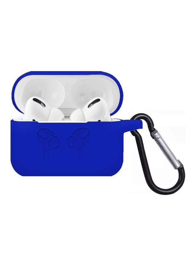 AirPods Pro 2 Case Soft Silicone Cover Shockproof Skin with Keychain Carabiner Compatible with Apple AirPods Pro 2nd Generation 2022 Case Blue
