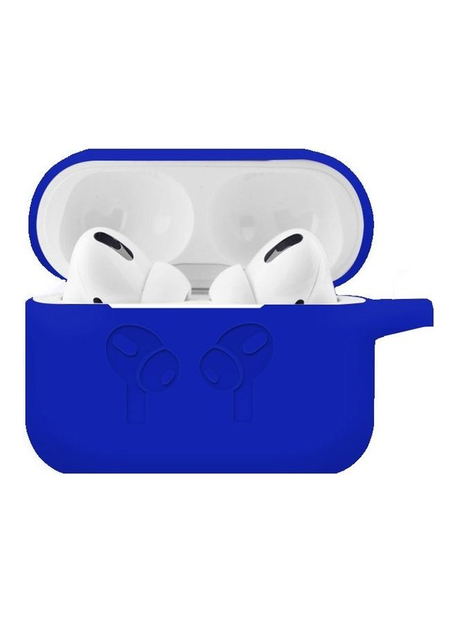 AirPods Pro 2 Case Soft Silicone Cover Shockproof Skin with Keychain Carabiner Compatible with Apple AirPods Pro 2nd Generation 2022 Case Blue