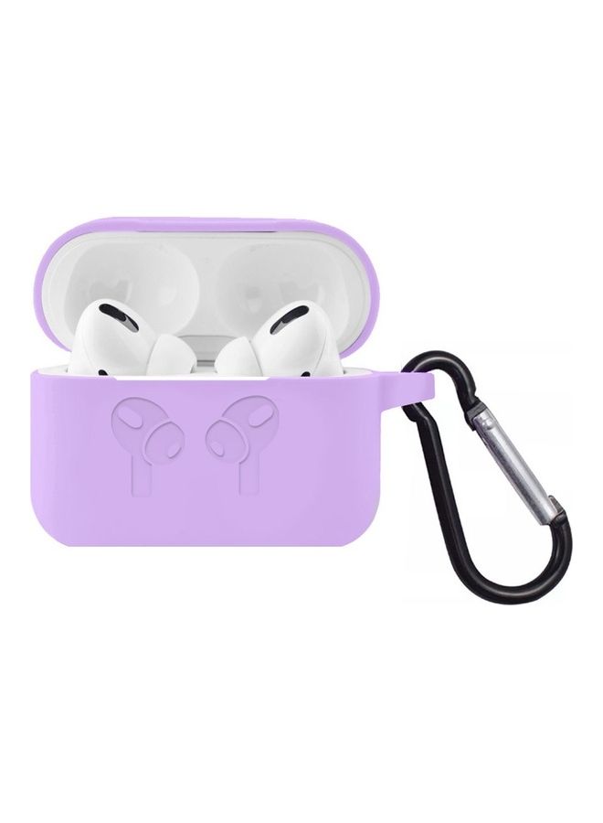 MARGOUN AirPods Pro 2 Case Soft Silicone Cover Shockproof Skin with Keychain Carabiner Compatible with Apple AirPods Pro 2nd Generation 2022 Case Purple - Image 2