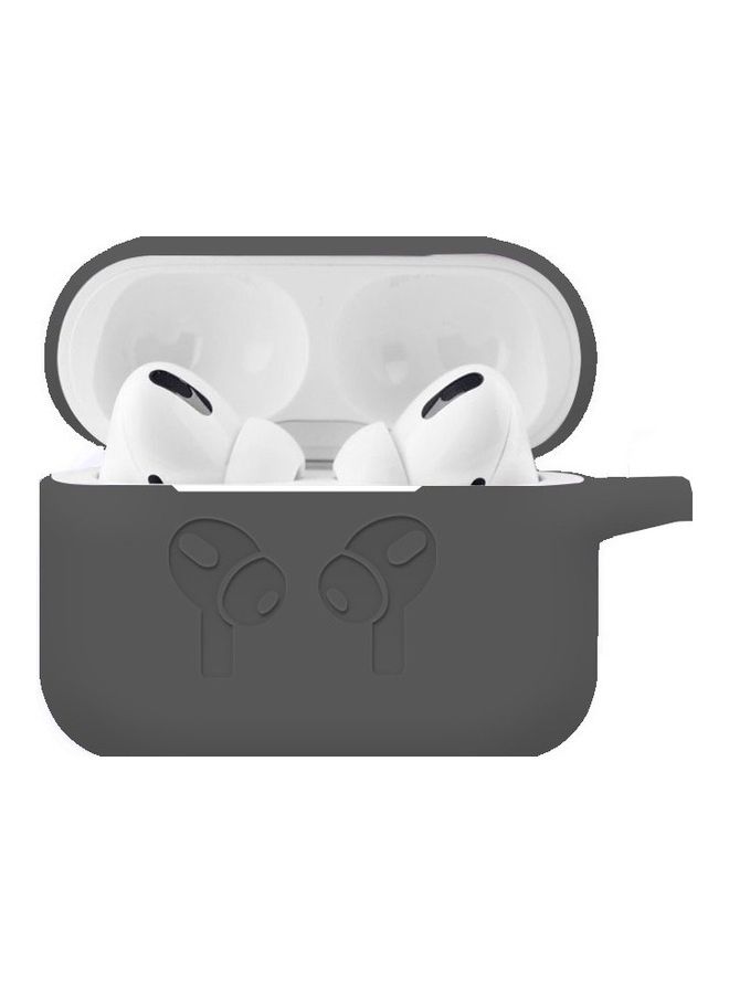 MARGOUN - AirPods Pro 2 Case Soft Silicone Cover Shockproof Skin with Keychain Carabiner Compatible with Apple AirPods Pro 2nd Generation 2022 Case Grey - Image 1