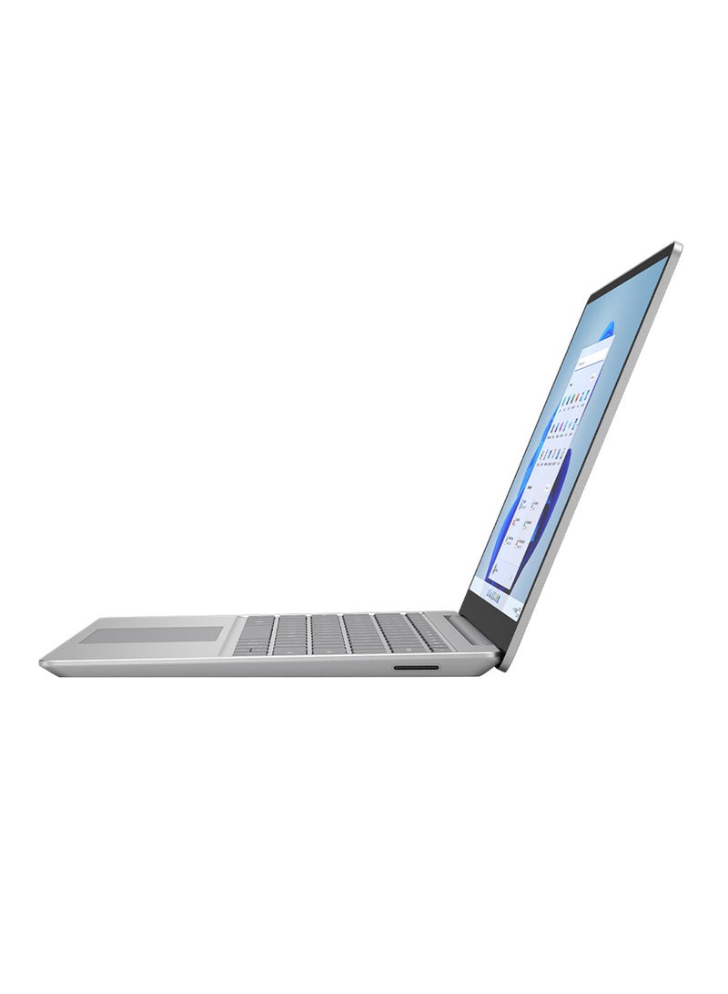 Surface Laptop Go 2 With 12.4-Inch Pixel Sense Display, Intel Core i5-1135G7 Processor/8GB RAM/256GB SSD/Intel Iris Xe Graphics/Windows 11 Home/ Arabic Platinum