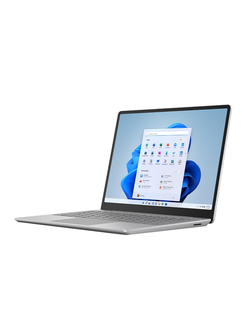 Surface Laptop Go 2 With 12.4-Inch Pixel Sense Display, Intel Core i5-1135G7 Processor/8GB RAM/256GB SSD/Intel Iris Xe Graphics/Windows 11 Home/ Arabic Platinum