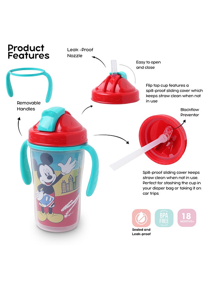 Minnie Mouse Insulated Straw Cup,350 ml - v1673258083/N38542920A_4