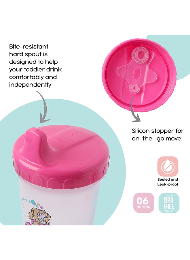 ديزني برنسيس طقم أكواب شرب بطبعة أميرات ديزني مكون من قطعتين، 300 مل - Image 3