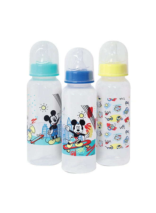 Disney Pack Of 3 BPA Free Baby Feeding Bottle 250 ML