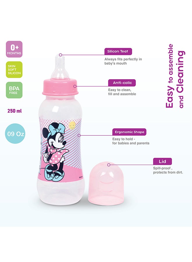 Disney Minnie Mouse Feeding Bottle 8x10x6cm - Image 1