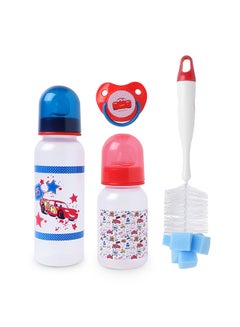 Disney 4-Piece Cars Printed Feeding Bottle Set  - Image 1