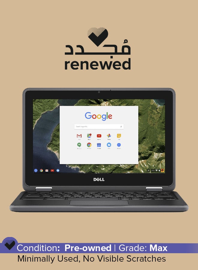 DELL Renewed - Latitude 3189 (2019) Convertible 2-in-1 Laptop With 11.6-Inch Display,Intel Pentium N4200 Processor/4GB RAM/128GB SSD/Integrated Graphics English Black  - Image 1
