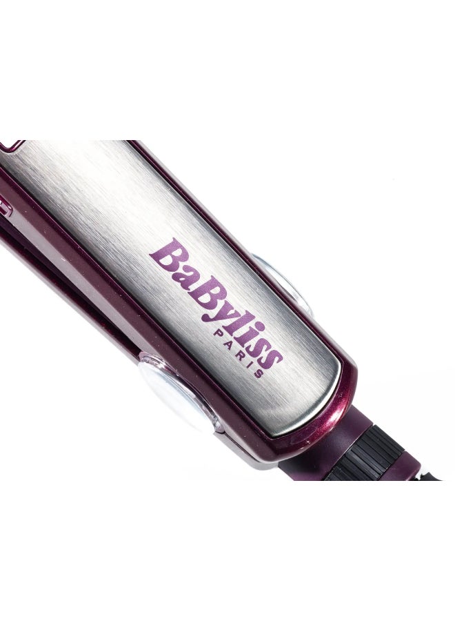 بيبي ليس جهاز تمليس الشعر آي برو ستيم 230 للشعر المبلل والجاف أسود/أرجواني/فضي - Image 5