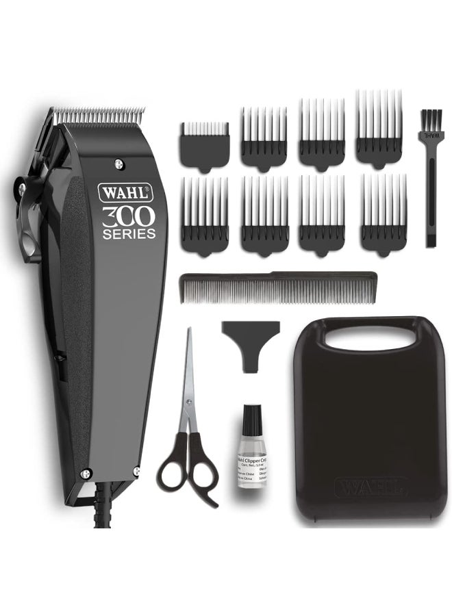 WAHL - Home Pro 300 Series Corded Hair Clipper Kit Black/Silver - Image 1