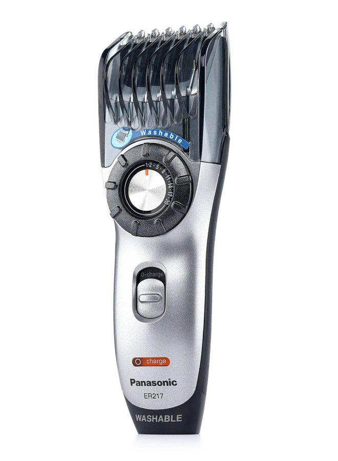 Panasonic Rechargeable WetDry Beard Trimmer, 14 Cutting Lengths, Er 217 Grey/Black  - Image 1