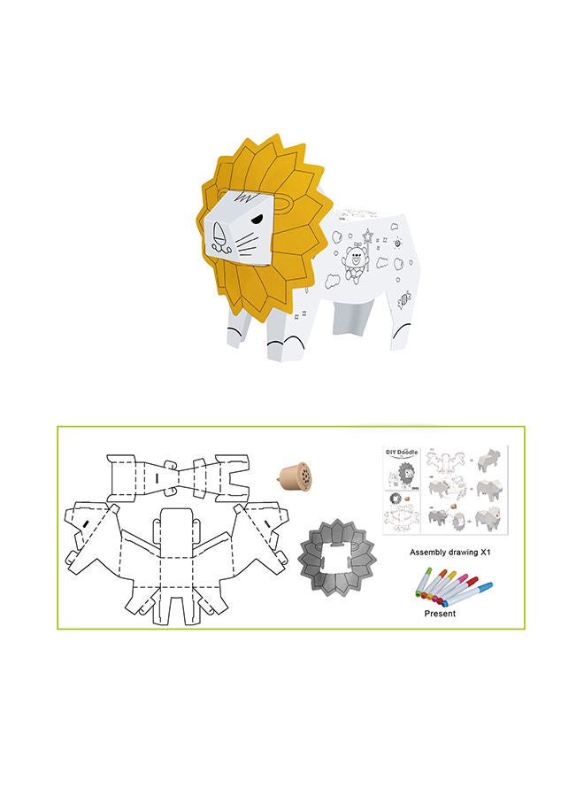 Ya Hong Diy Doodle Lion, With Light & Music 34*4.5*25cm - Image 1