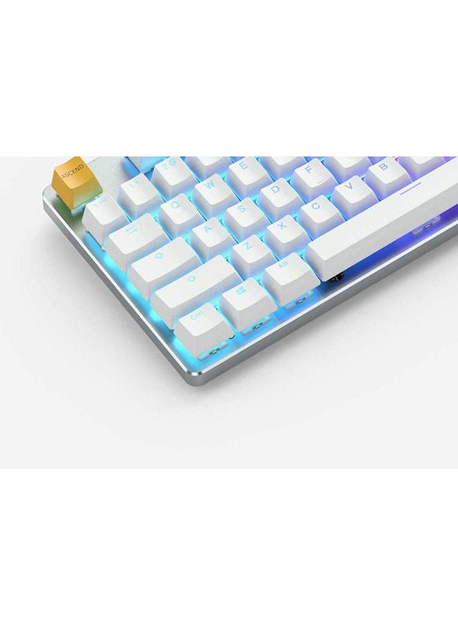 Glorious - Glorious Gaming GMMK Full Size (100%) - Mechanical Gaming Keyboard, Gateron Brown Switches (Tactile), Doubleshot Caps, Per Key RGB, Hotswap & Customisable, Full NKRO, American QWERTY Layout - White - Image 1