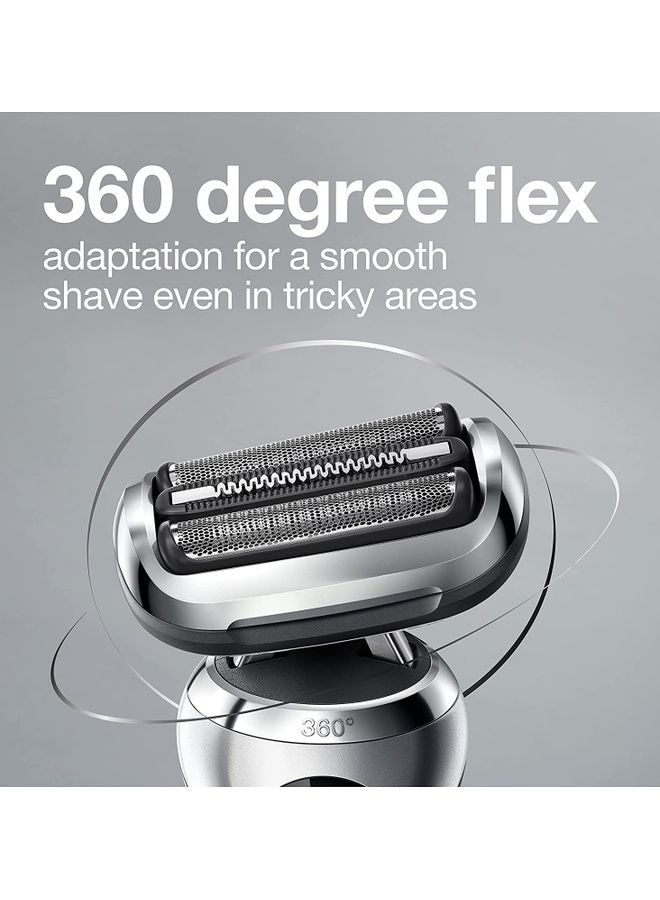 براون ماكينة حلاقة كهربائية للرجال من سلسلة 7 7020s مع مشذب دقيق للاستخدام الرطب والجاف قابلة لإعادة الشحن بدون سلك - Image 3