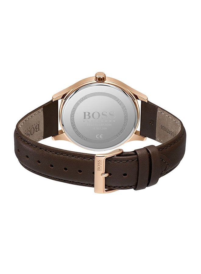 HUGO BOSS - Men's Elite  Grey Dial Watch - 1513894 - Image 1
