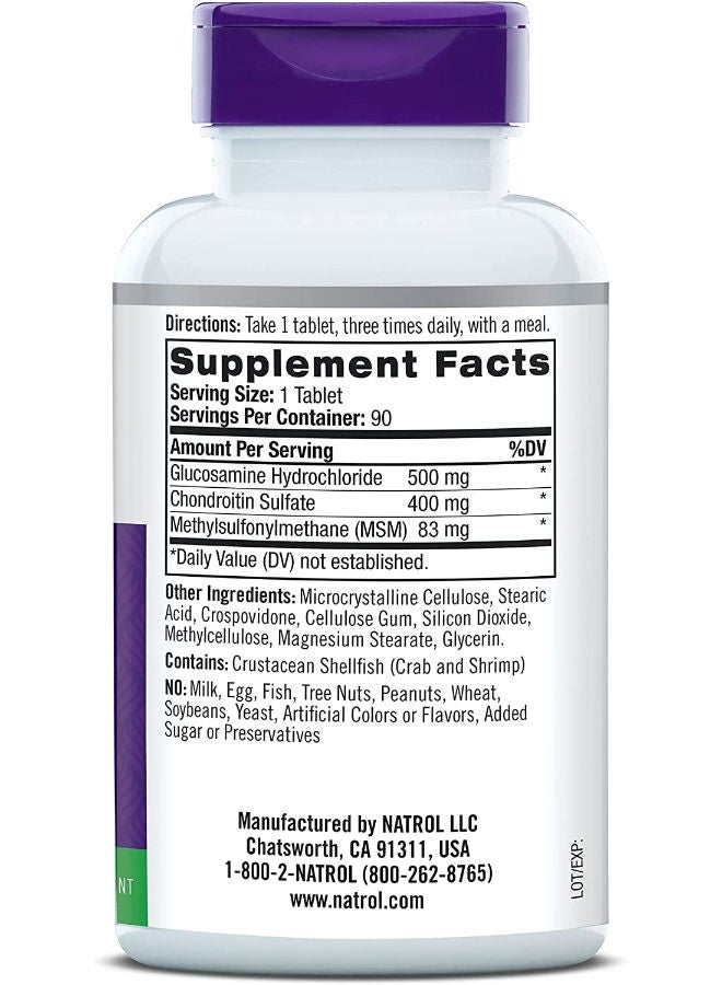 Glucosamine Joint Mobility Dietary Supplement- 90 Capsules