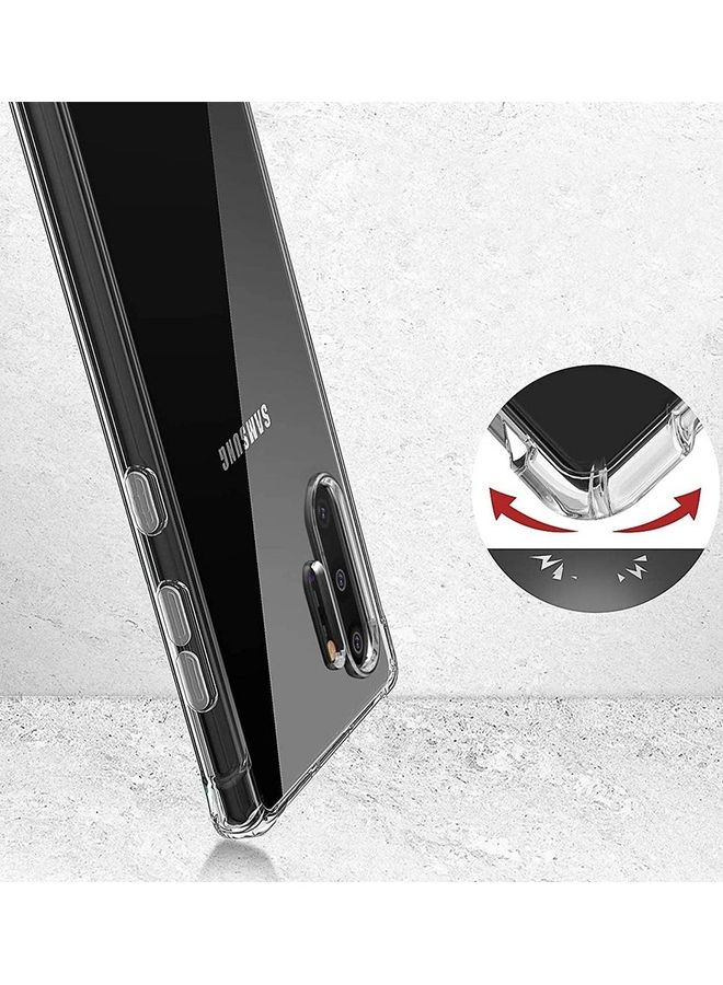 MARGOUN Samsung Galaxy Note 10 Plus Case Clear Soft TPU PC Shock Absorption Airbag Bumper Corner Anti-Fall Flexible Transparent Back Cover 6.8 inch Clear - Image 3