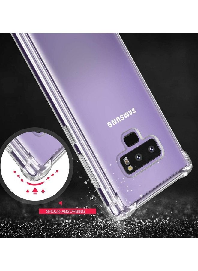 MARGOUN Samsung Galaxy Note 9 Case Clear Soft TPU PC Shock Absorption Airbag Bumper Corner Anti-Fall Flexible Transparent Back Cover 6.4 inch Clear - Image 3