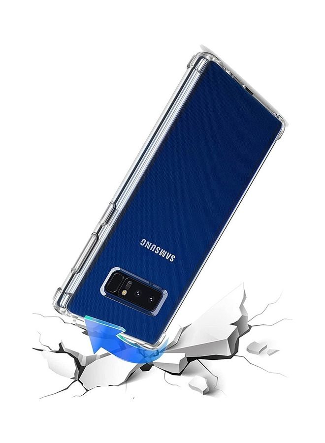 MARGOUN Samsung Galaxy Note 8 Case Clear Soft TPU PC Shock Absorption Airbag Bumper Corner Anti-Fall Flexible Transparent Back Cover 6.3 inch Clear - Image 3