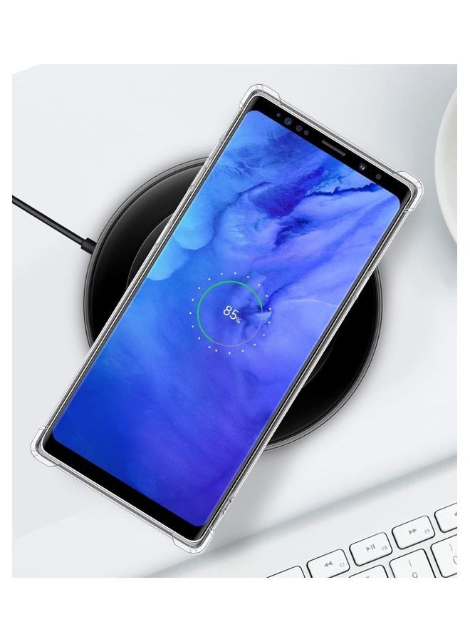MARGOUN Samsung Galaxy Note 8 Case Clear Soft TPU PC Shock Absorption Airbag Bumper Corner Anti-Fall Flexible Transparent Back Cover 6.3 inch Clear - Image 4