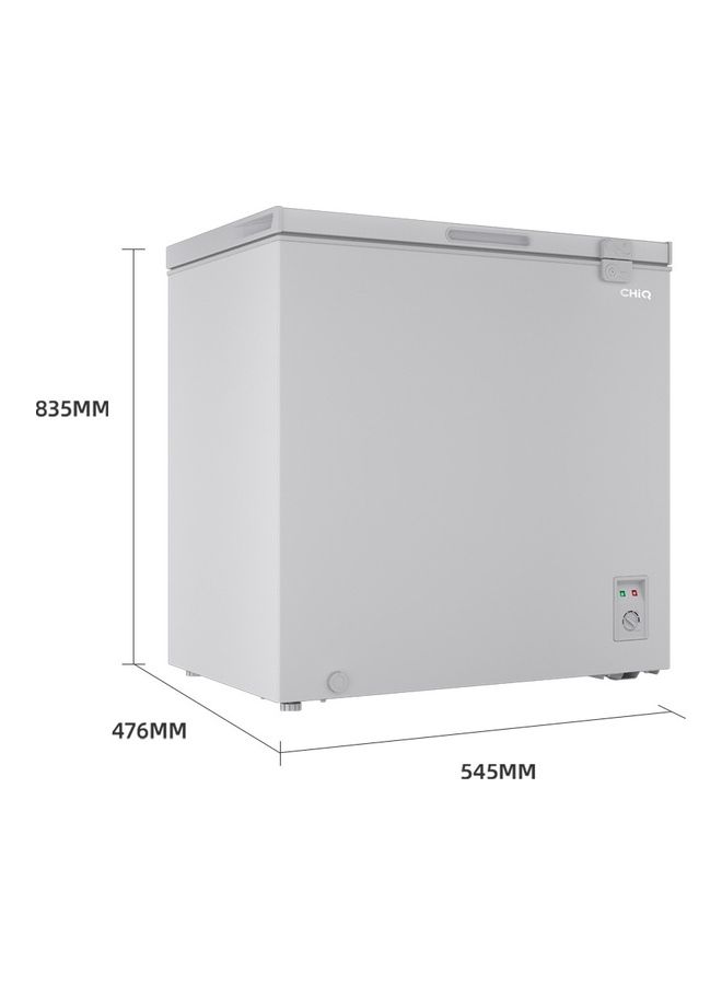 CHiQ - chest freezer, temperature range of  -12℃ ～ -24℃ , LED light, garage, basement 199 L 100 W CCF261DWK1 White - Image 1