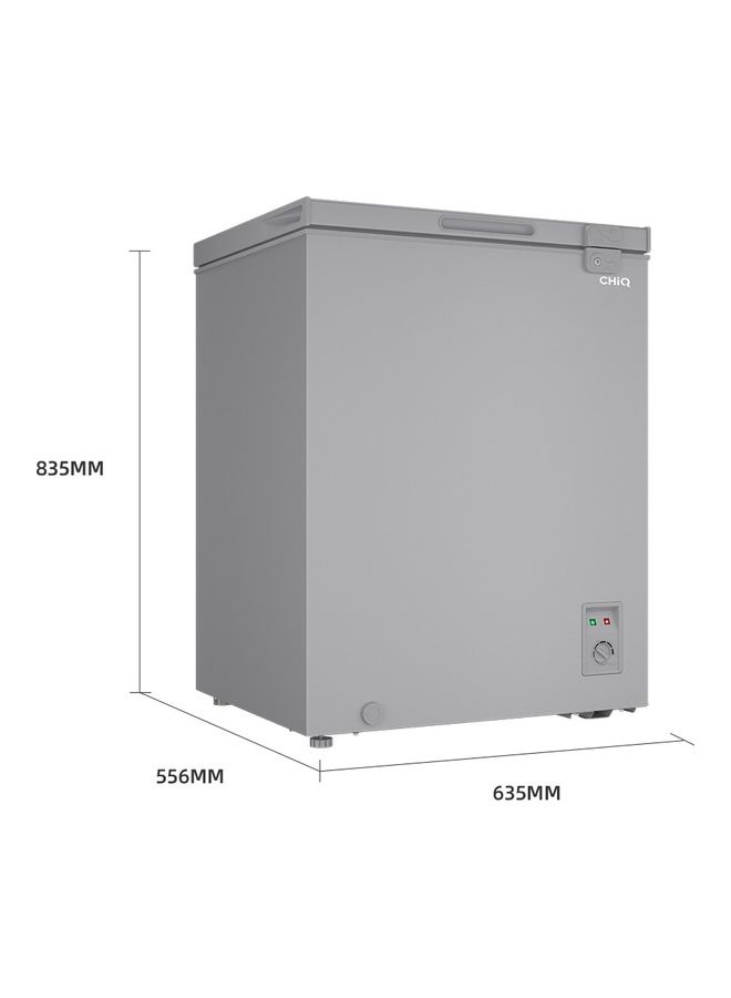 CHiQ - chest freezer, temperature range of  -12℃ ～ -24℃ , LED light, garage, basement 142 L 100 W CCF184DWK1 Grey - Image 1