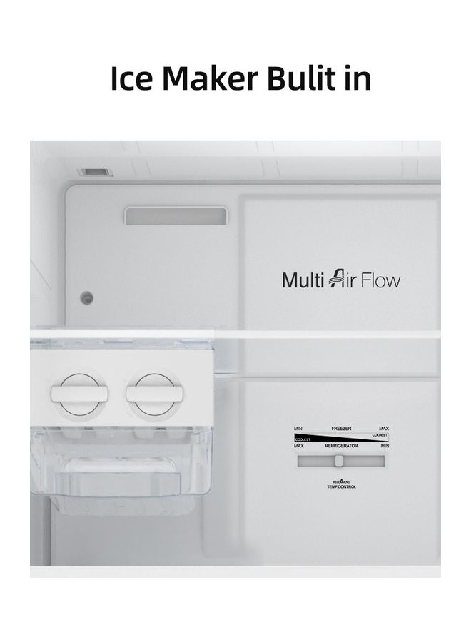 CHiQ - Freestanding  Gross Capacity 668L, Net Capacity 516L, Twist Ice Maker Built in, No Frost, 75.×78.5×168 cm CTM690NPSK1 Black and Silver - Image 1