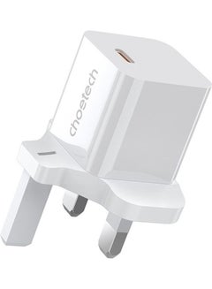 CHOETECH USB Type-C PD 20W Wall Charger For iPhone12/13 Series White  - Image 3