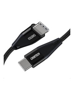 CHOETECH Type-C To Type-C PD 60W Nylon Cable Black  - Image 1