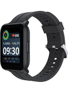 Techlife Watch Sz100 1.69" Hd Display With Temperature Sensor Smartwatch (Gray Strap, Free Size) Grey