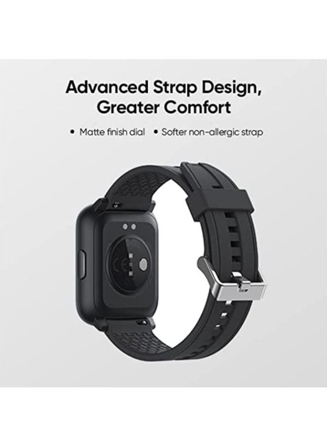 realme - Techlife Watch Sz100 1.69" Hd Display With Temperature Sensor Smartwatch (Gray Strap, Free Size) Grey - Image 1