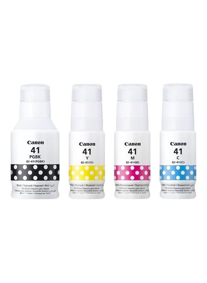 Canon GI-41 All Colors Bottle Ink Cartridge Pack Of 4 Multicolour  - Image 2