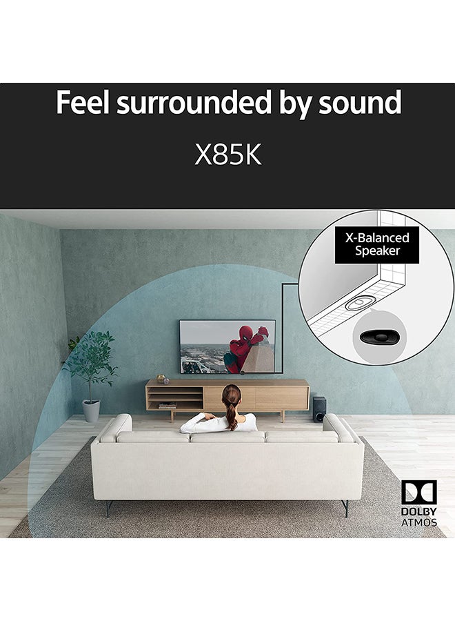 Sony - 85 Inch 4K Ultra HD LED Smart Google TV With Dolby Vision HDR And Native 120HZ Refresh Rate KD-85X85K Black - Image 1